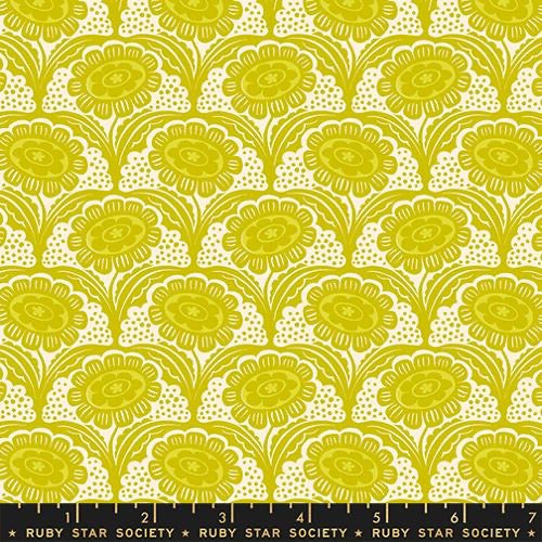Ruby Star Society - Ink Shop - Scallop Flower Florals Novelty Retro -Pistachio - RS2140 11