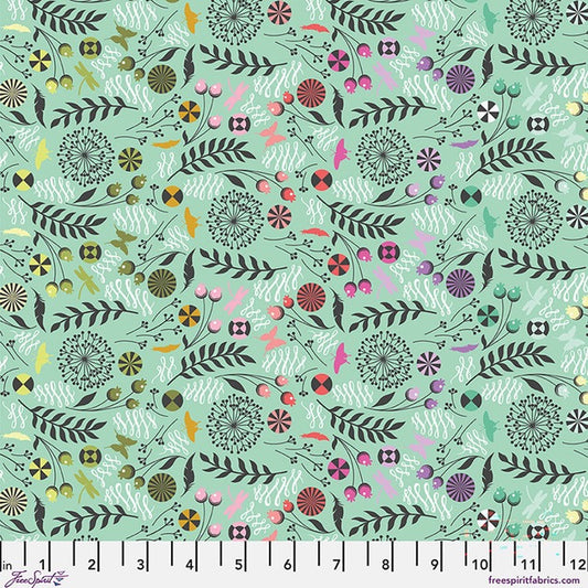 Prince Charming Déjà Vu - Tula Pink - Dandelion - Sweet Mint - PWTP276.SWEETMINT