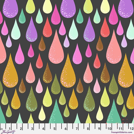 Prince Charming Déjà Vu  - Tula Pink - Dew Drops - Licorice - PWTP275.LICORICE