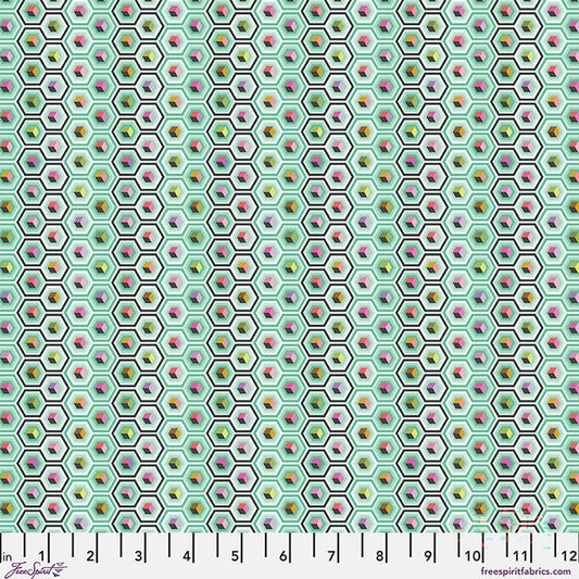 Prince Charming Déjà Vu  - Tula Pink -  Hex Box - Sweet Mint - PWTP280.SWEETMINT