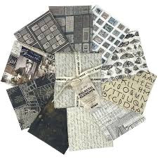 Palette Charcoal FQ Pack 10 Pcs - Tim Holtz - FB4FQTH.CHARCOAL