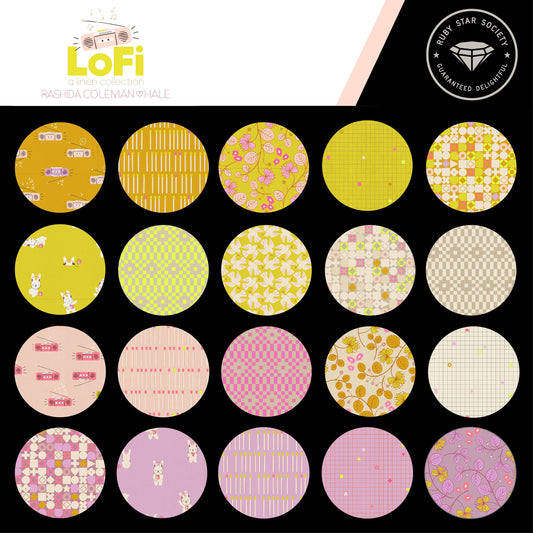 Ruby Star Society - LoFi Linen  - Fat Quarter Pack - Hand Cut
