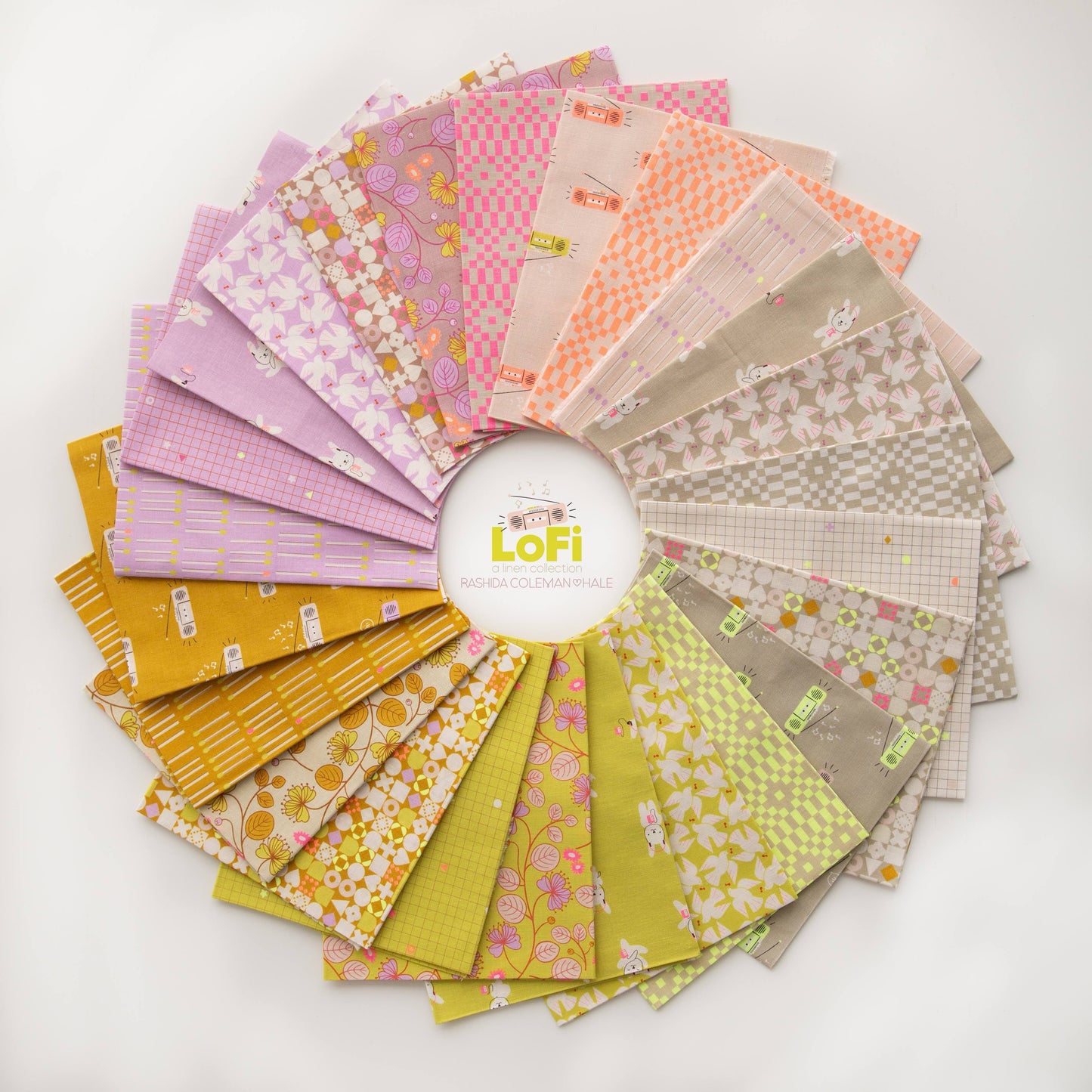 Ruby Star Society - LoFi Linen  - Fat Quarter Pack - Hand Cut