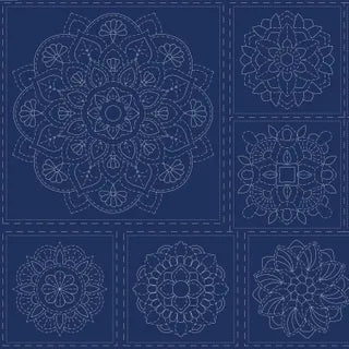 Sashiko Panel - Mandala - Devonstone