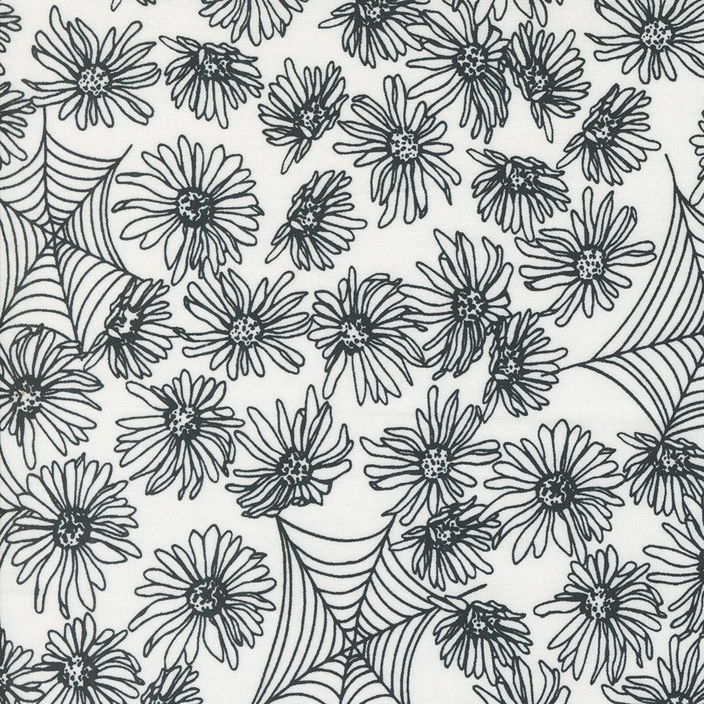 Noir - whispering webs - Ghost white-Alli K Designs M1154121
