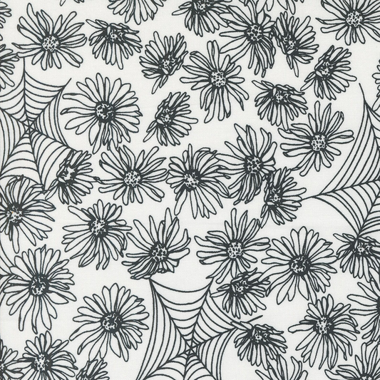 Noir - whispering webs - Ghost white-Alli K Designs M1154121