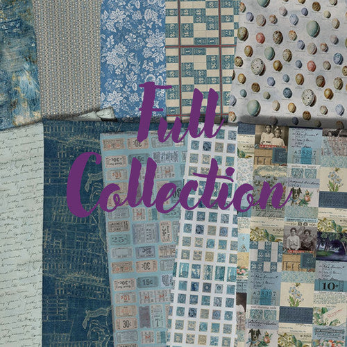 Palette Blue FQ Pack 10 Pcs - Tim Holtz - FB4FQTH.BLUE