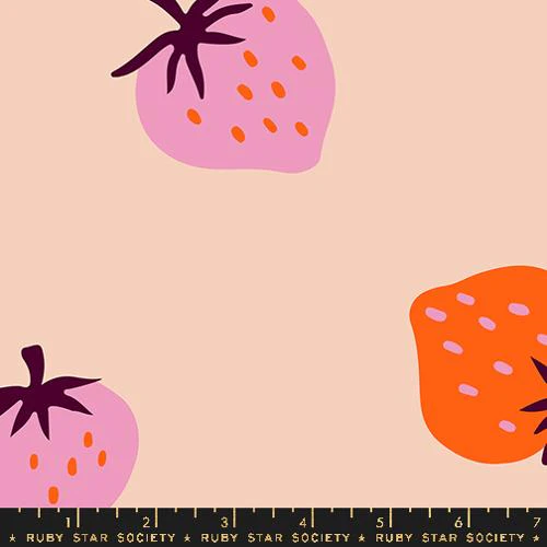 Ruby Star Society - Strawberry Toss - Peach - 108" Wideback - RS3089 12