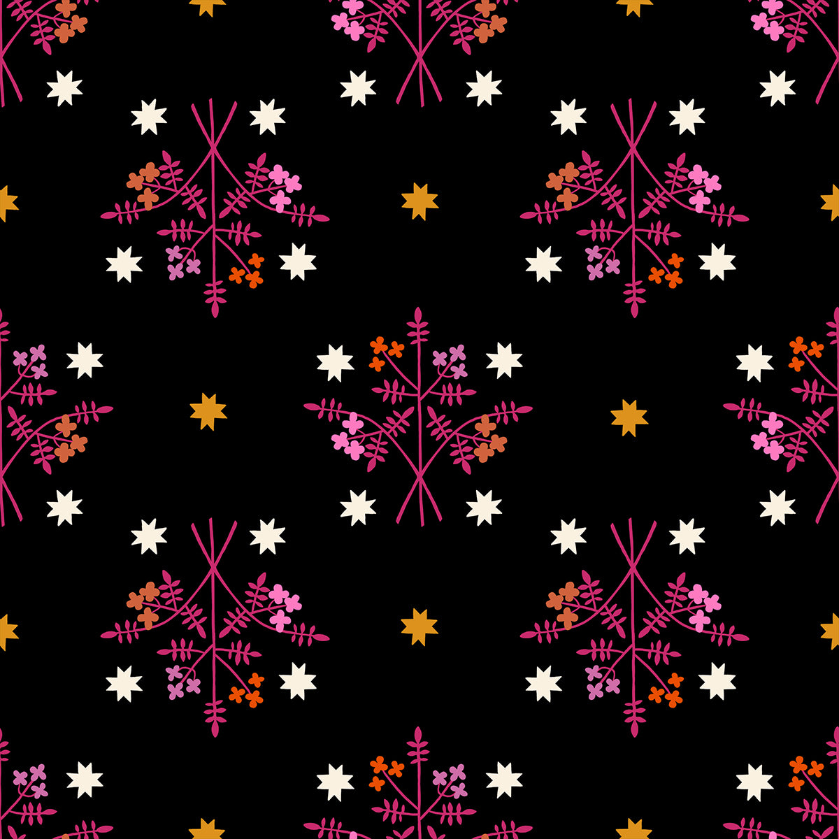 Ruby Star Society - 1800 Calico - Bouquet Florals Retro - Black - RS4171 16