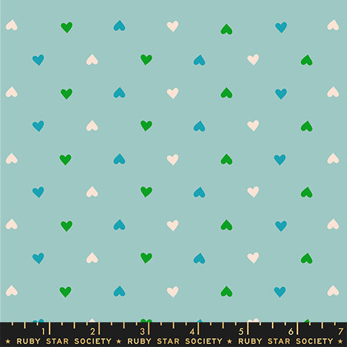 Best Day Ever - Hearts - Turquoise - Ruby Star - RS0091.20