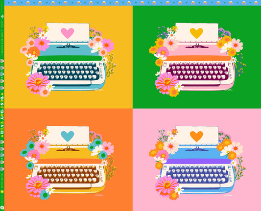 Best Day Ever - Typewriter Panel - Multi - Ruby Star - RS0102.11