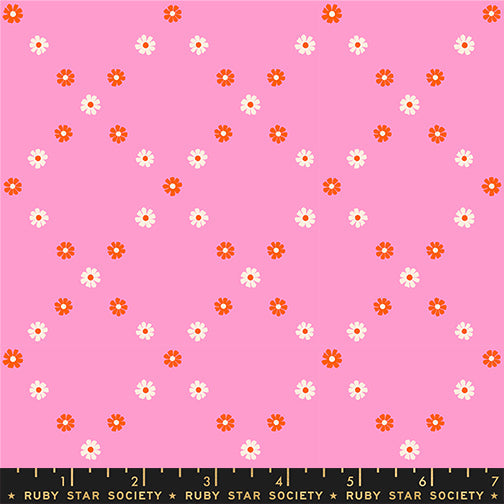 Best Day Ever - Diamond Flowers - Flamingo - Ruby Star - RS0107.14