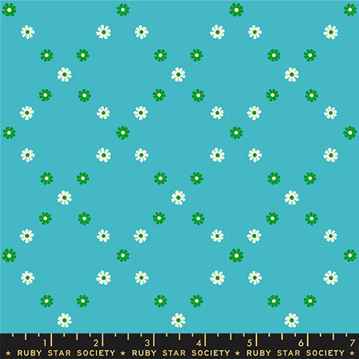 Best Day Ever - Diamond Flowers - Dark Turquoise - Ruby Star - RS0107.16