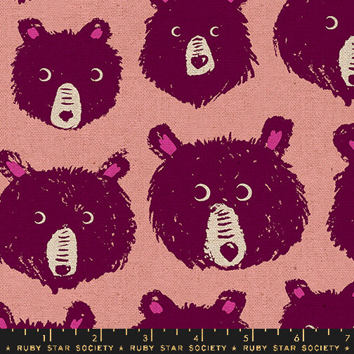 Teddy And The Bears - Sarah Watts - Teddy And The Bears Canvas - Peach Fizz - RS2110 13L - PRE ORDER