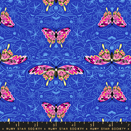 Glow Garden - Morning Moth - Blacklight - Ruby Star - RS2116.16