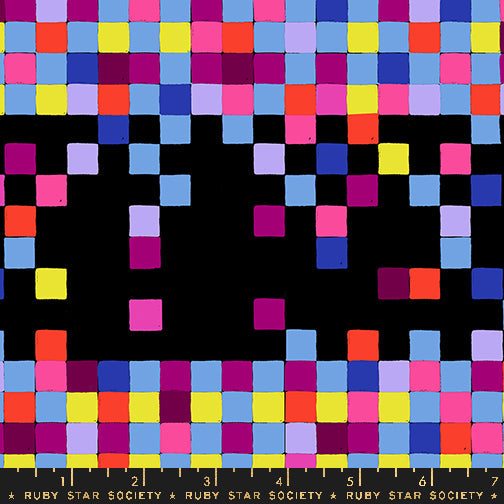 Glow Garden - Pixels - Black - Ruby Star - RS2117.19