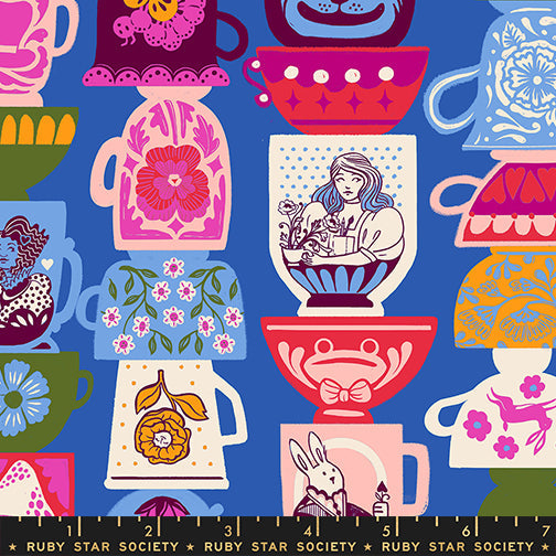 Hello Alice - Tea Party - Blue Ribbon - Ruby Star - RS2122.12