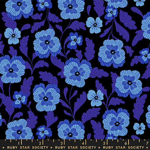 Hello Alice - Violets - Black - Ruby Star - RS2126.16