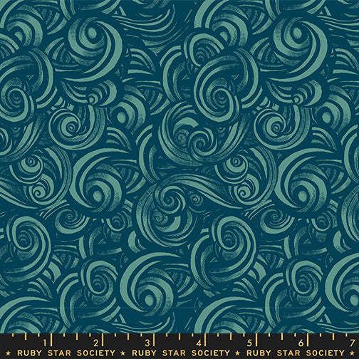 Ruby Star Society - Fireglow - By Sarah Watts - Smoke - Watercress - RS213515