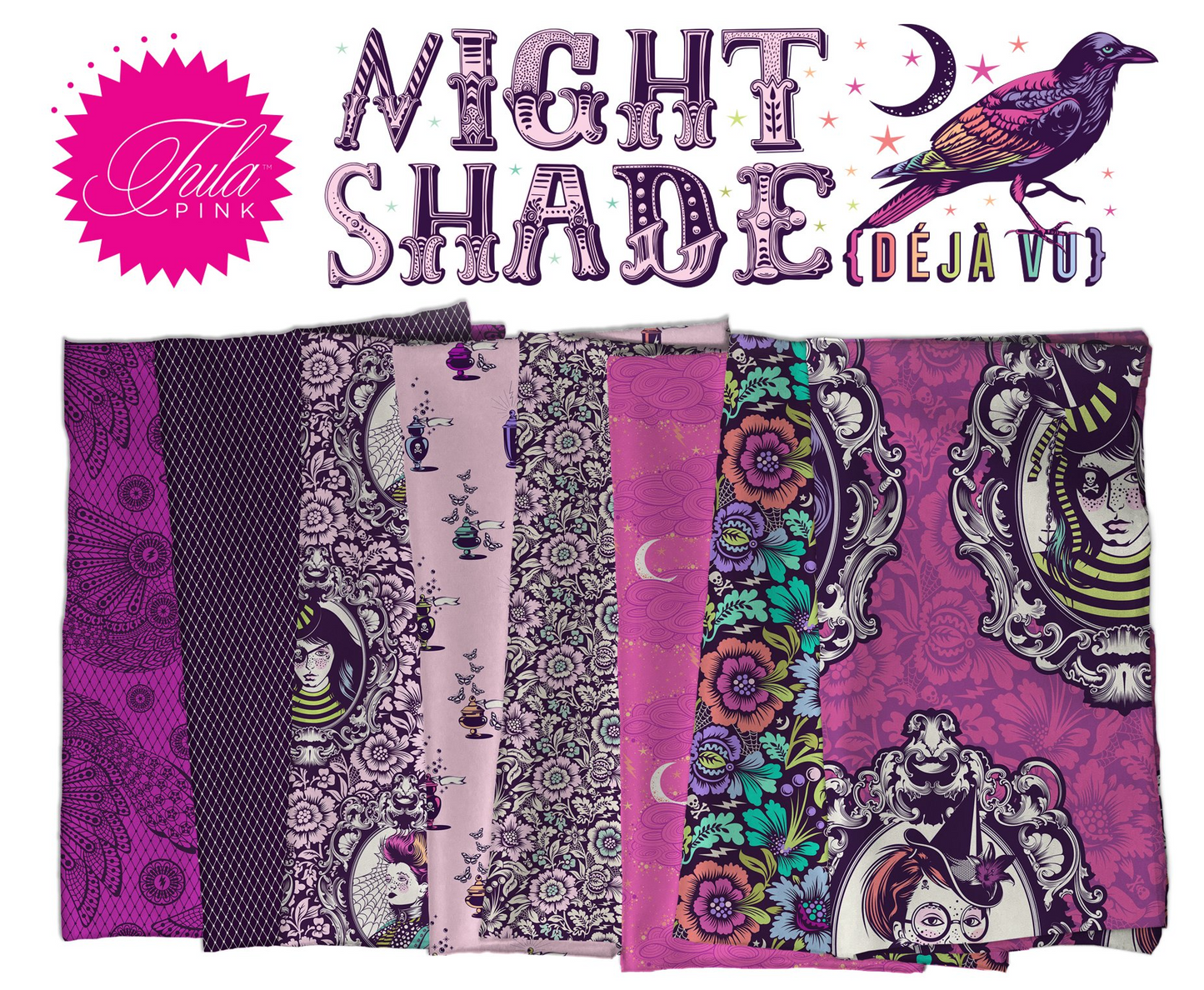 Nightshade (Déjà Vu) - Tula Pink - FQ Pack