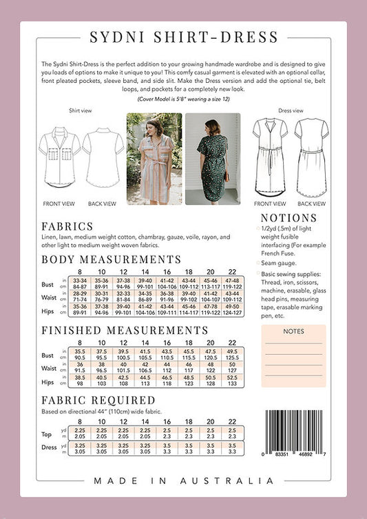 Sydni Shirt - Pattern -  Sew To Grow