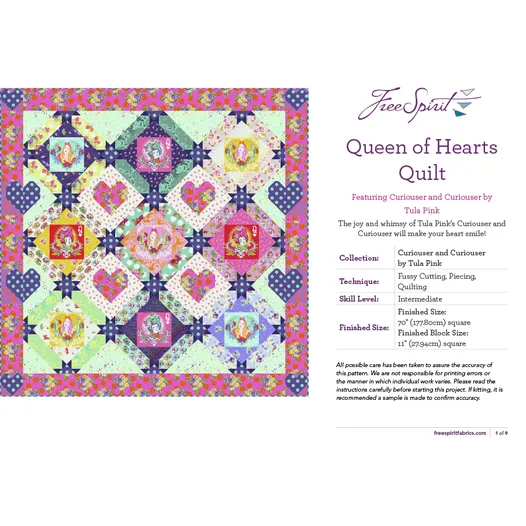 Queen of Hearts Quilt Pattern