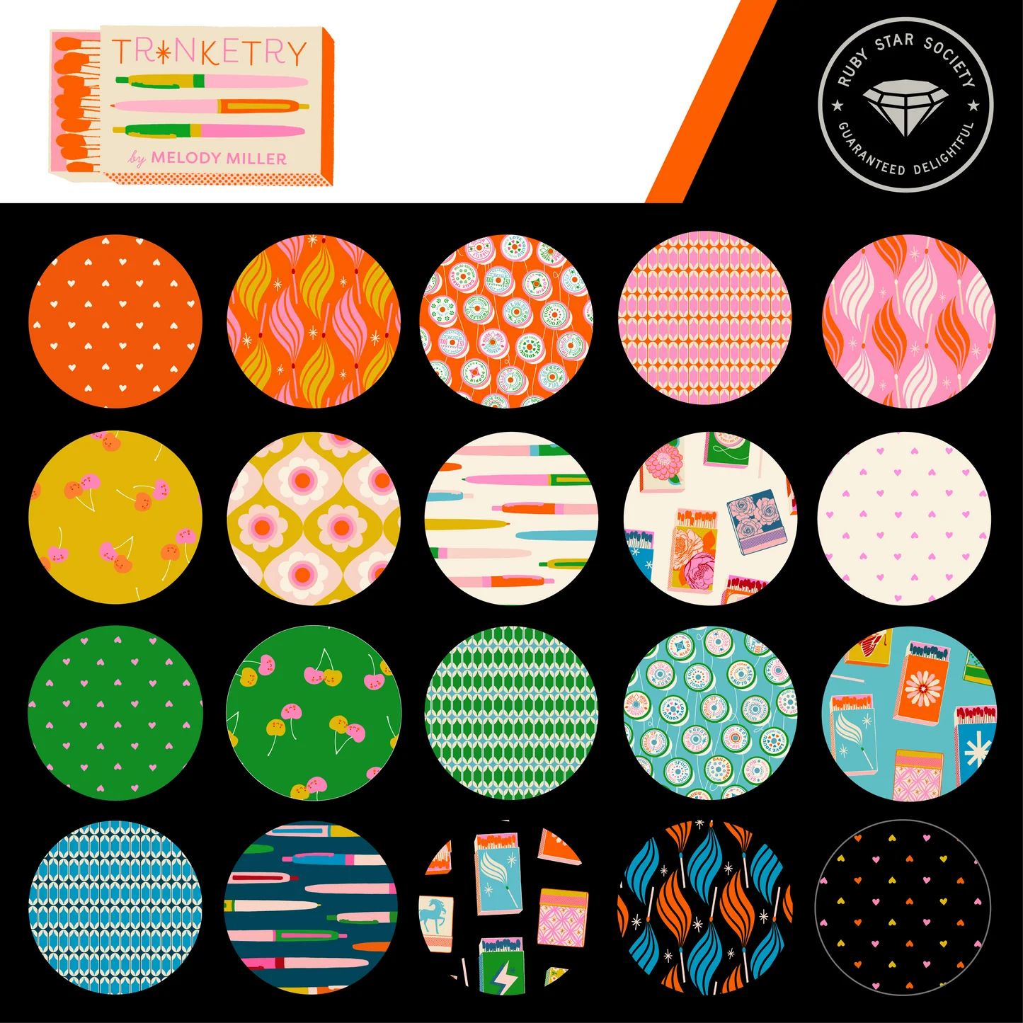 Trinketry - Ruby Star Society- Hand Cut Fat Quarter Pack