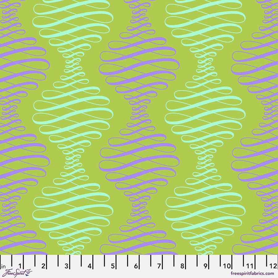 Tula Pink - Parisville (Deja Vu) - Spencer Stripe - Pistachio