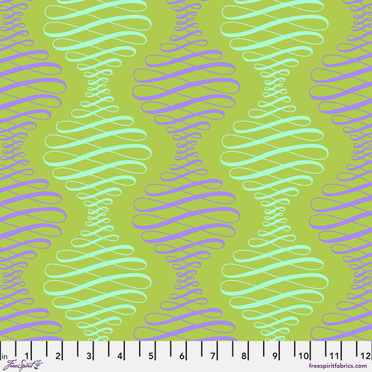 Tula Pink - Parisville (Deja Vu) - Spencer Stripe - Pistachio