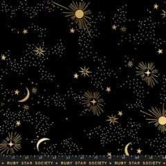 Ruby Star Society - Cosmos - Midnight - Sateen 108" WideBack