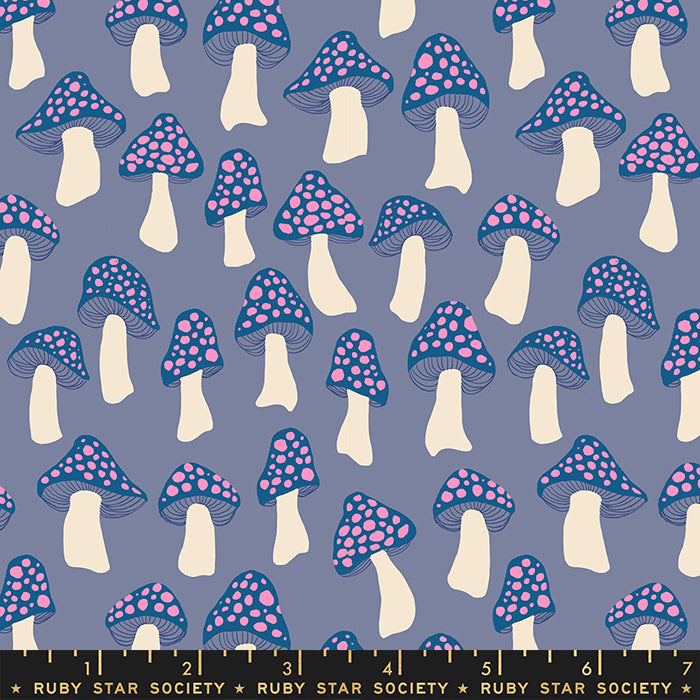 RubystarSociety-RSS-Darlings2-MushroomForest-Denim-Closeup-fabric-Sunshinecoast-RS5057-13