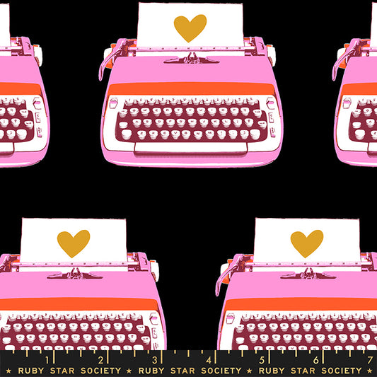 RubystarSociety-RSS-Darlings2-Typewriter-closeup-Black-fabric-Sunshinecoast-RS5058-14