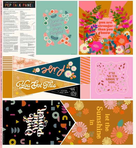 RSS - Ruby star society - DIY Pep talk Panel - fabric - Sunshine coast 