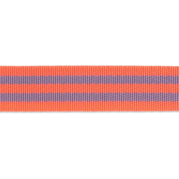 Tula Pink - Peach Berry - 1" Nylon webbing-  double line