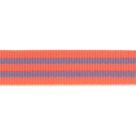 Tula Pink - Peach Berry - 1" Nylon webbing-  double line