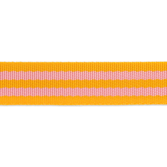 Tula Pink - Orange Fizz - 1" Nylon webbing-  double line