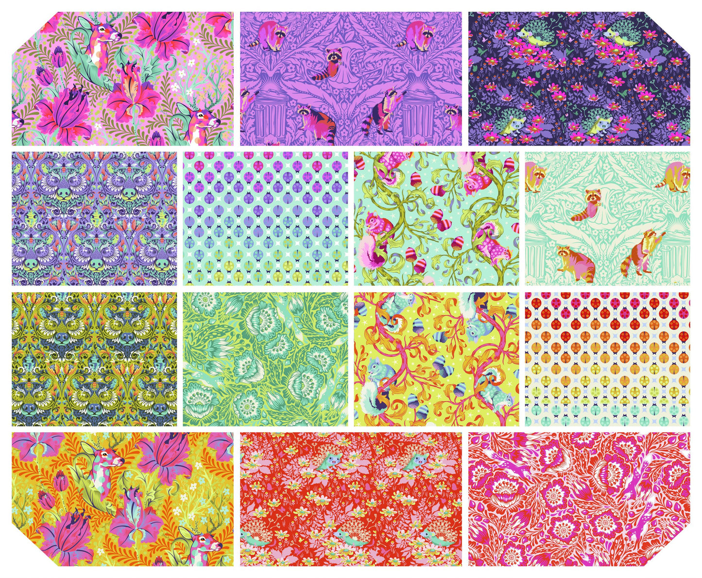 Tula Pink - Tiny Beasts - Fabric - Sunshine coast - pre order - half bundle 