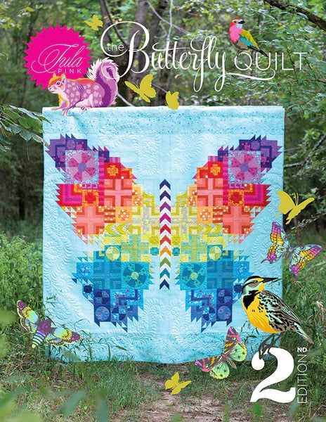 Free Spirit Fabrics - Tula Pink - The Butterfly 2 Quilt Kit - Factory cut fabric pack - FABRIC ONLY